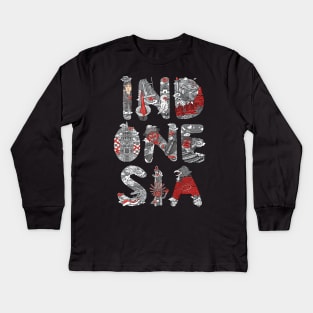 amazing culture and heritage of indonesia bali Kids Long Sleeve T-Shirt